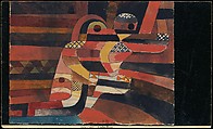 Lovers, Paul Klee  German, born Switzerland, Gouache and graphite on paper, mounted on paper, mounted on paperboard