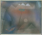 Bird Wandering Off, Paul Klee  German, born Switzerland, Watercolor, sprayed through stencils and brushed, on paper mounted on board inscribed by the artist