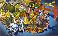 View of San Francisco, Number 2, Peter Saul  American, Oil and acrylic on canvas