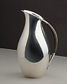 Pitcher, Johan Rohde Danish, Silver, wood