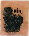 Hair, Jim Dine  American, Pastel with traces of graphite on paper
