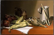 Still Life with Partridge and Corn, Jeanne Duval American, Oil on canvas