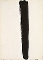 Untitled, Barnett Newman  American, Brush and black ink on paper