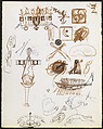 Untitled (Sheet of Studies), Jackson Pollock (American, Cody, Wyoming 1912–1956 East Hampton, New York), Pen, brush, and brown and black inks on paper