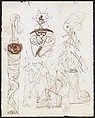 Untitled (Sheet of Studies), Jackson Pollock (American, Cody, Wyoming 1912–1956 East Hampton, New York), Pen, brush, and brown and black inks on paper
