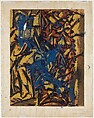 Untitled (Sheet of Studies), Jackson Pollock (American, Cody, Wyoming 1912–1956 East Hampton, New York), Ink, gouache, watercolor, colored pencils and graphite pencil on paper