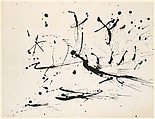 Untitled, Jackson Pollock  American, Black ink on paper