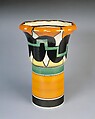 Vase, Clarice Cliff (British, 1899–1972), Earthenware