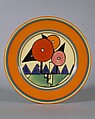 Plate, Clarice Cliff  British, Earthenware