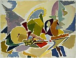 Still Life on a Table, Lee Krasner American, Oil paint on paper