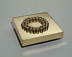 40 Rounded Cylinders on a Base, Pol Bury Belgian, Brass, electrical components