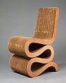 "Easy Edges" Side Chair, Frank Gehry  American, born Canada, Cardboard with Masonite edging