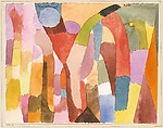 Movement of Vaulted Chambers, Paul Klee German, born Switzerland, Watercolor on paper mounted on cardboard