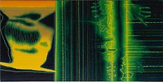 Watching Television, Ed Paschke  American, Oil on canvas