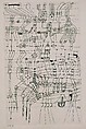 Drawing Knotted in the Manner of a Net, Paul Klee German, born Switzerland, Ink on paper mounted on cardboard