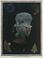 Astrological Fantasy Portrait, Paul Klee  German, born Switzerland, Gouache on paper, bordered with ink and gouache, mounted on paperboard