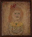 Small Portrait of a Girl in Yellow, Paul Klee (German (born Switzerland), Münchenbuchsee 1879–1940 Muralto-Locarno), Gypsum and oil on canvas