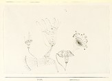 Under Water, Paul Klee German, born Switzerland, Ink on paper mounted on cardboard