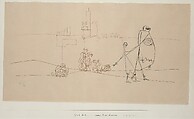 Episode B at Kairouan, Paul Klee German, born Switzerland, Ink on paper mounted on cardboard