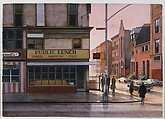 Public Lunch, Matthew Daub  American, Watercolor with traces of graphite on paper