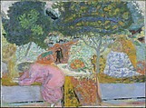 Morning in the Garden at Vernonnet, Pierre Bonnard  French, Oil on canvas