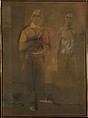 Two Standing Men, Willem de Kooning  American, born The Netherlands, Oil and charcoal on canvas