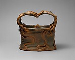 Basket, Betty Woodman (American, Norwalk, Connecticut, 1930–2018 New York), Montelup clay with transparent glaze