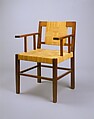Armchair, Francis Jourdain French, Mahogany, split cane