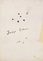 Young Peas, Sigmar Polke German, Black ballpoint pen with traces of white glossy paint on paper