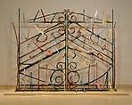 The Crommelynck Gate with Tools, Jim Dine  American, Painted bronze