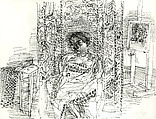 Le Modele hindou dans l'atelier, Raoul Dufy  French, Pen and black ink on paper