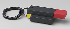Enorme Telephone, Ettore Sottsass Italian, born Austria, ABS polymer casing, synthetic rubber (styrene based), silicon