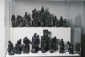 Chessgame: Liberty versus Slavery, Alfred Van Loen  American, born Germany, Bronze