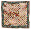 Triangles quilt, Pearlie Kennedy Pettway  American, Top: cotton and cotton-polyester blend; back: cotton