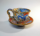 Cup and saucer, Betty Woodman  American, Porcelain