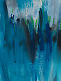 Untitled (Paths, crossing—blue), Cy Gavin (American, born Pittsburgh 1985), Acrylic and vinyl paints on canvas