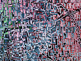 Resolution (Settlement), Rick Lowe (American, born Eufaula, Alabama 1961), Acrylic on cut and pasted printed papers and paperboard on paper attached to stretched canvas