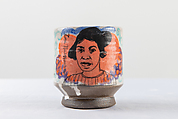 Portrait Cup: Zora Neale Hurston, Roberto Lugo American, Glazed ceramics