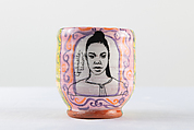 Portrait Cup: Gabrielle Union, Roberto Lugo American, Glazed ceramics