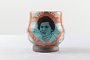 Portrait Cup: Frederick Douglass, Roberto Lugo American, Glazed ceramics