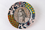 Plate: Beyonce, Roberto Lugo American, Glazed ceramics