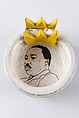Crown Ashtray (MLK), Roberto Lugo American, Glazed ceramic