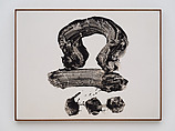 Untitled, Nankoku Hidai  Japanese, Sumi ink on Japanese paper (torinoko-gami)