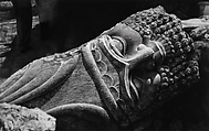 Untitled (Destroyed Head of Lamassu, Nineveh), Robert Longo American, charcoal on mounted paper