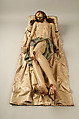 Dead Christ, Gregorio Fernández (Spanish, 1576–1635), Polychromed wood, horn, glass, bone, and cork, Spanish