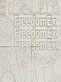 FreedomEx, Lauren Halsey (American, born Los Angeles, California, 1987), Gypsum on wood