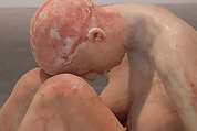 Untitled a.k.a. The Sitter, Kiki Smith (American, born Nuremberg, 1954), Wax, cheesecloth, wood and dye