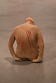 Untitled a.k.a. The Sitter, Kiki Smith (American, born Nuremberg, 1954), Wax, cheesecloth, wood and dye