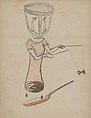 Cadavre Exquis (Exquisite Corpse), Robert Desnos  French, Colored pencil on paper