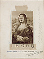 L.H.O.O.Q., Marcel Duchamp  American, born France, Engraving, pasted pieces of paper, and handwritten inscriptions in pencil